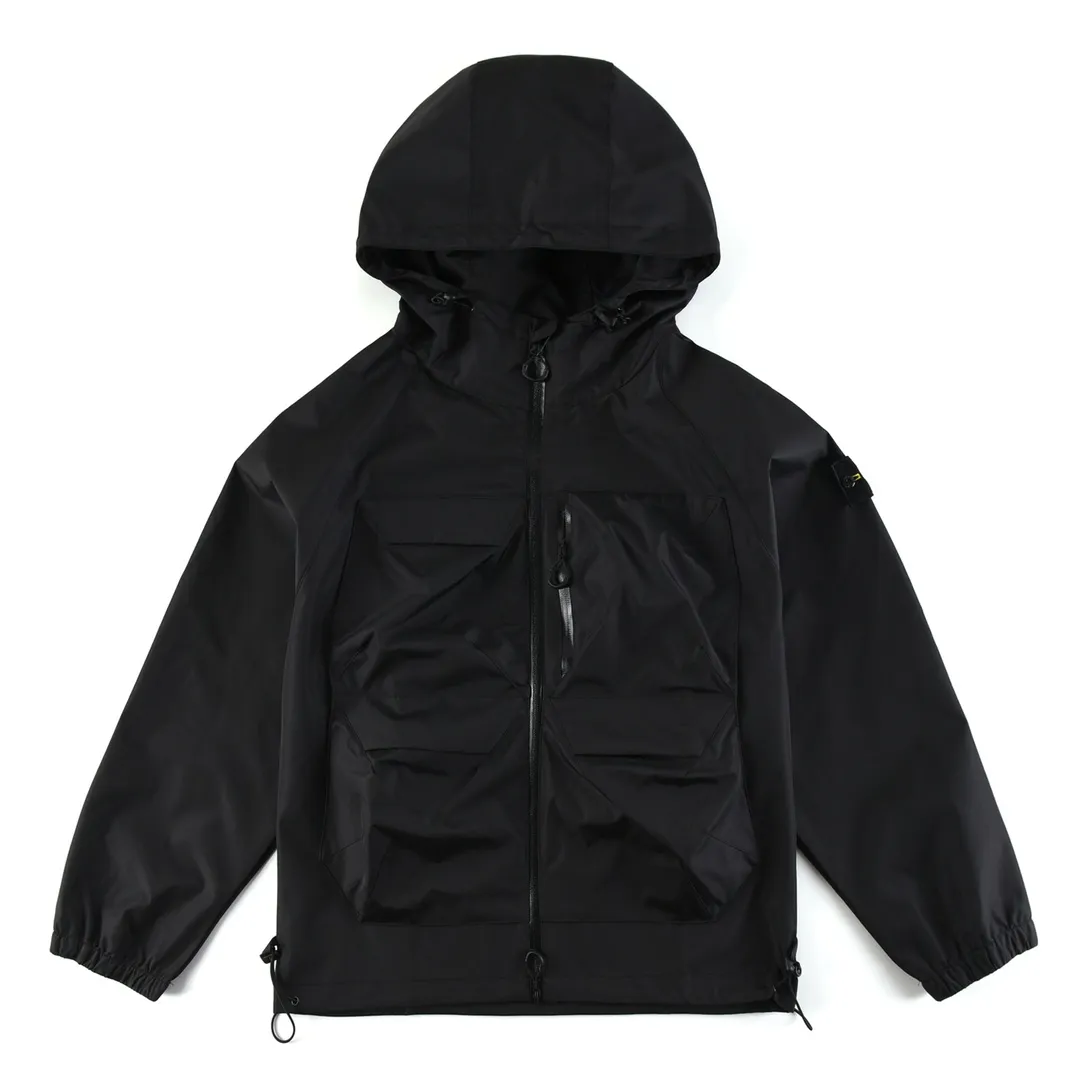 P600 Stone Island/Stone Island outdoor multi-pocket zipper jacket Size: XS-L